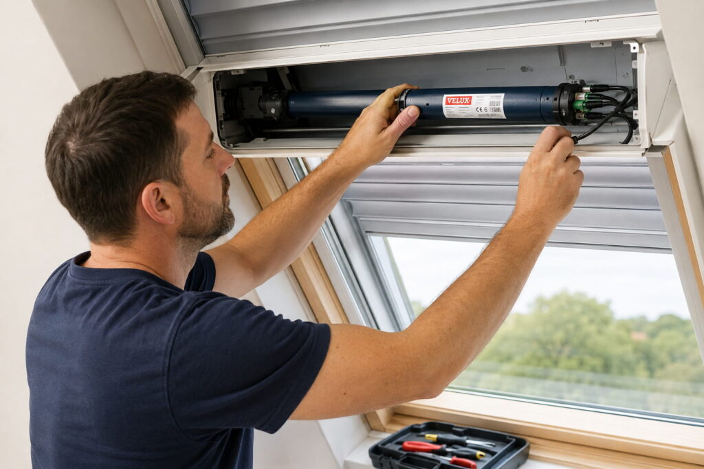 changer le moteur d’un volet roulant Velux